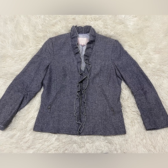 Rebecca Taylor Jacket/Blazer 100% Silk - size 4 - Picture 1 of 8